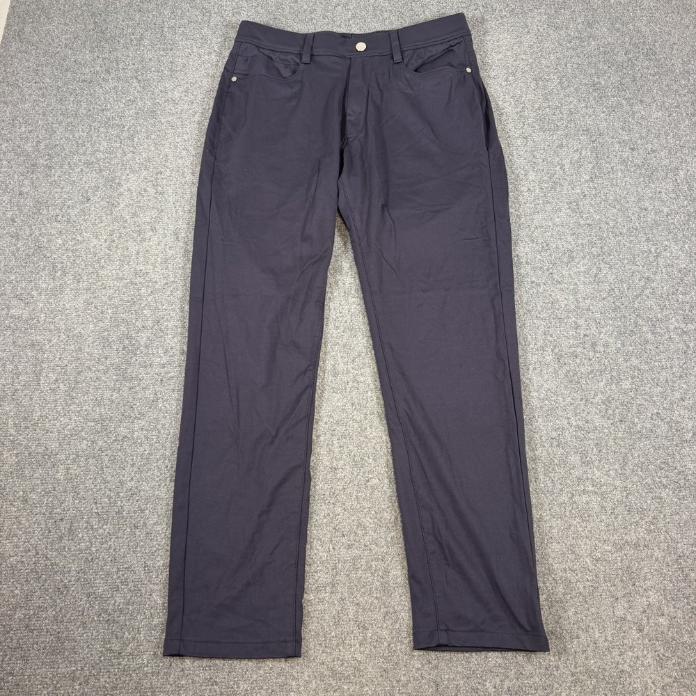 Collars & Co Pants Mens 32x30 (Fits 30x29) Blue CEO Tech Pull On Stretch